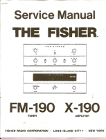 Fisher FM-190 - Service Manual 